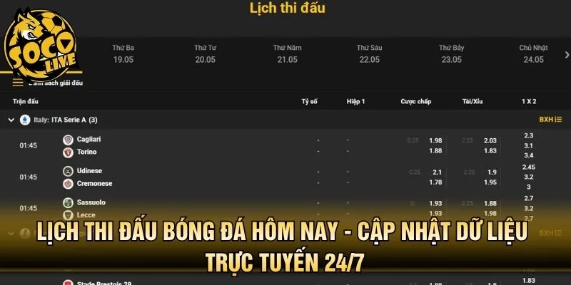 Tiêu chí lựa chọn nền tảng cập nhật lịch thi đấu uy tín